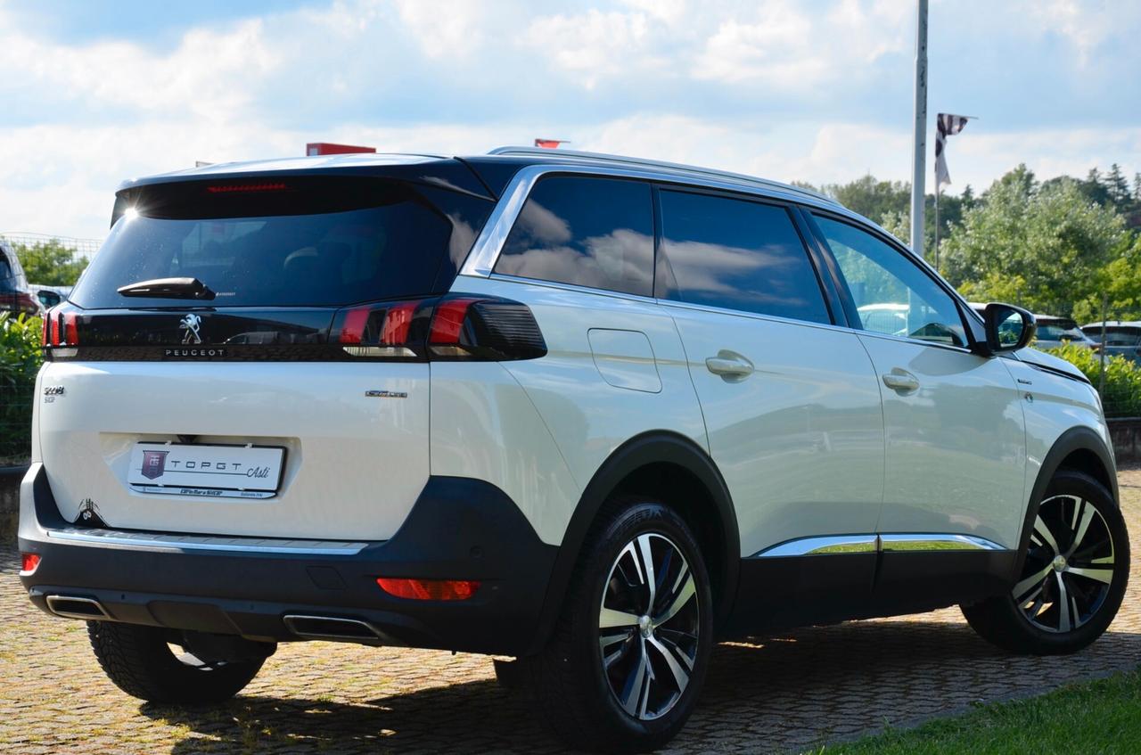 PEUGEOT 5008 1.2 PURETECH GT-LINE 131cv AUTO 7 POSTI, UNICOPROP, SERVICE PEUGEOT, EURO 6D, TETTO, RETROCAMERA 360°, PERMUTE