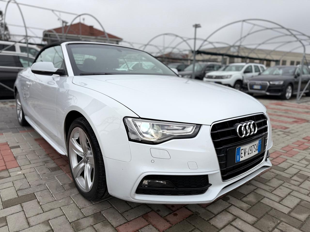 Audi A5 Cabrio 2.0 TDI 177 CV BIANCO PERLA.UNICO PROPRIETARIO