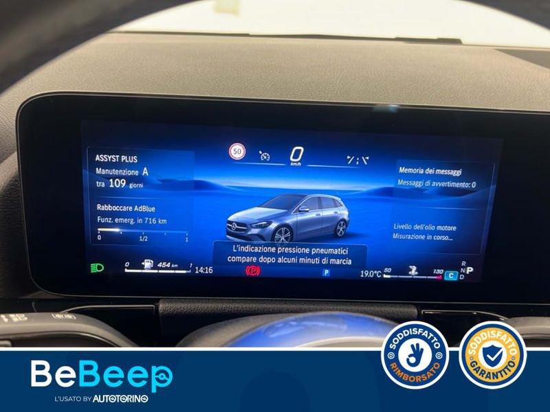 Mercedes-Benz Classe B B 180 D PROGRESSIVE ADVANCED PLUS AUTO