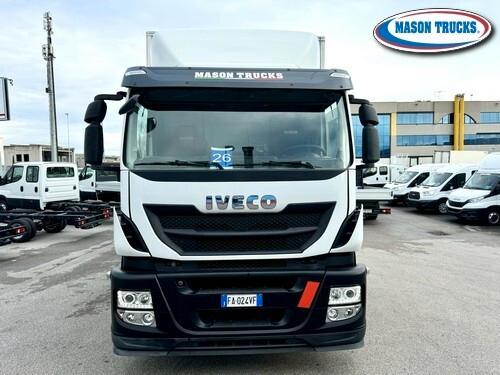 IVECO STRALIS 360, cassa isotermica con sponda retrattile, 2015, km 450.000