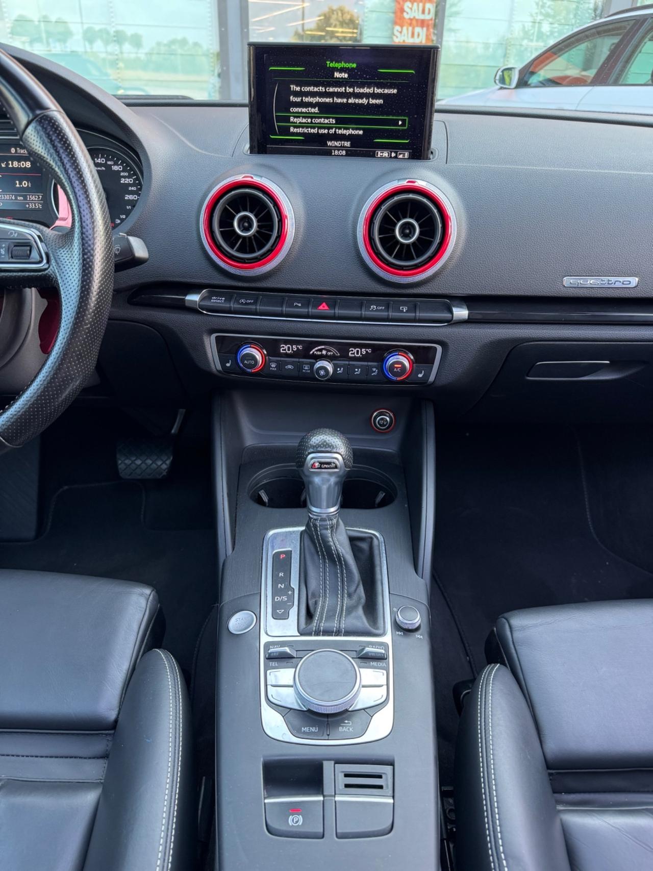 Audi A3 Sedan 2.0 TDI 184 CV quattro S tronic Sport