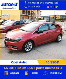 Opel Astra 1.5 CDTI 122 CV S&S 5 porte Business Elegance
