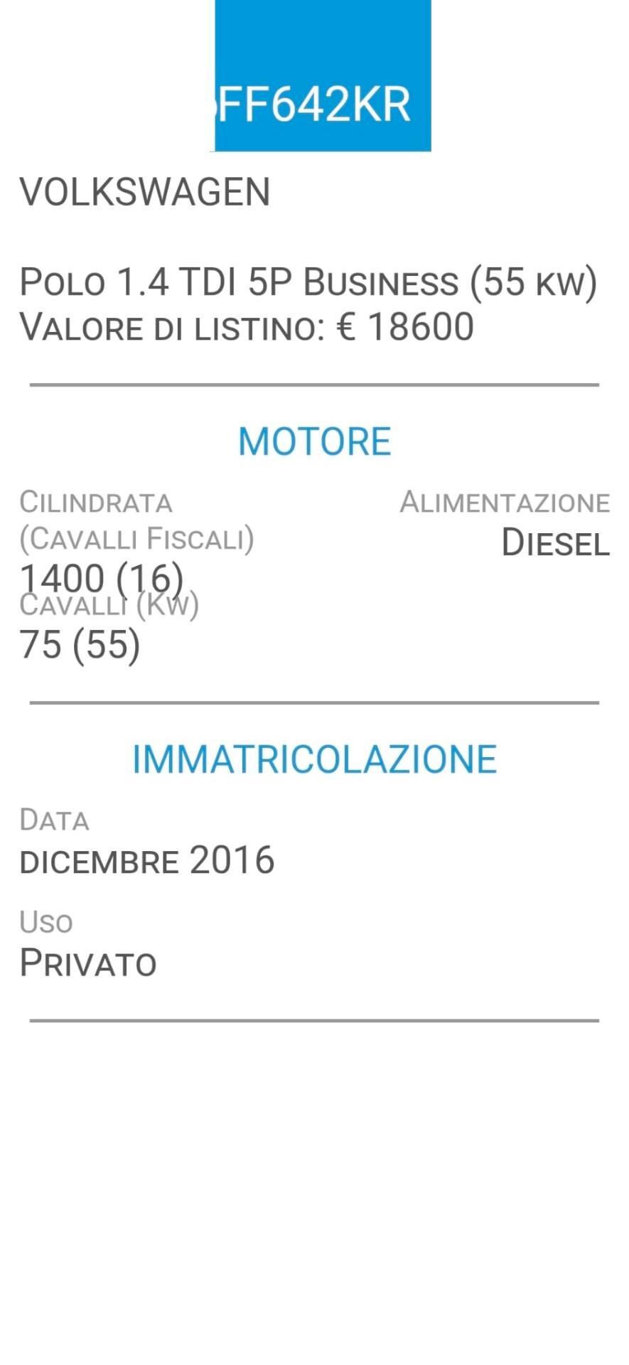 VOLKSWAGEN POLO 1,4 TDI-CINTA DISTR-UNICO PROPR-EURO 6