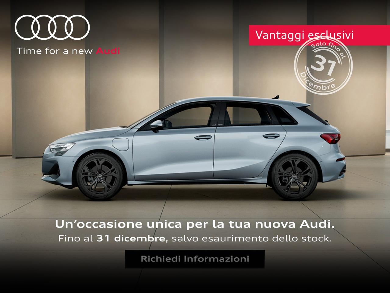 Audi A3 sportback 1.5 tfsi e business advanced 204cv s-tronic