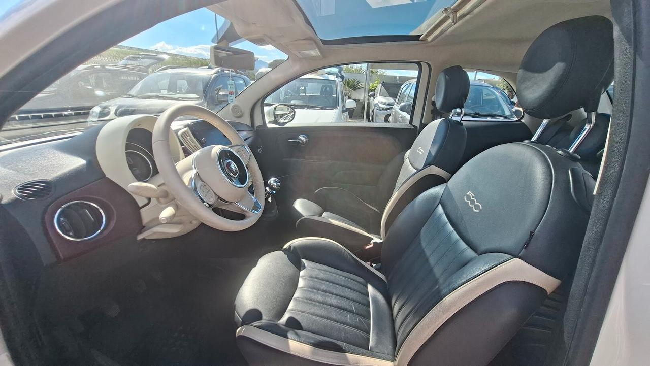 Fiat 500 1.2 Lounge con sedili in pelle