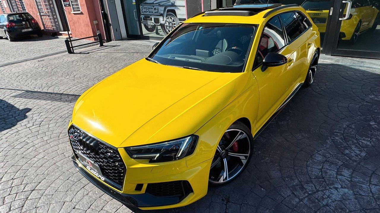 Audi SOLO MATRIMONI CON AUTISTA RS4 Avant 2.9 tfsi Exclusive edition Blu Nogaro quattro 450cv tiptronic