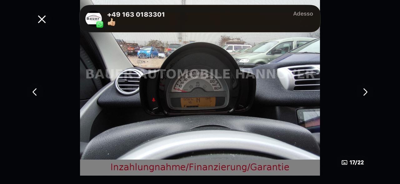 Smart ForTwo 1000 52 kW coupé passion