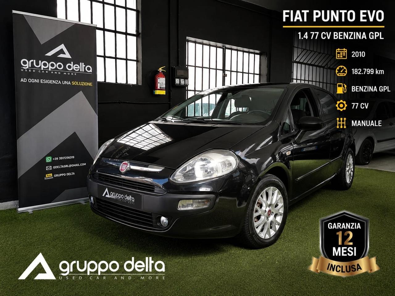 Fiat Punto Evo 1.4 5 p Emotion GPL GARANZIA 12 MESI