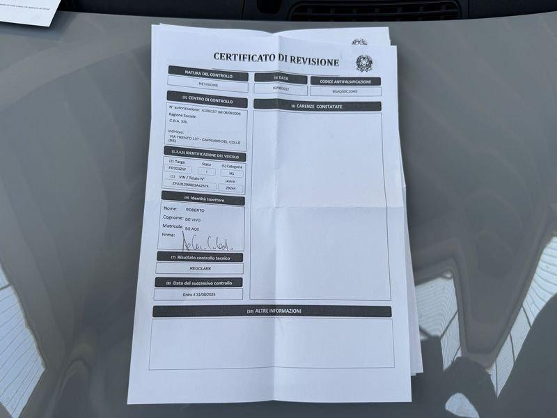 FIAT Panda 1.2 Easy 69cv E6 UNIPRO NEOPATENTATI CRONOLOGIA TAGLIANDI