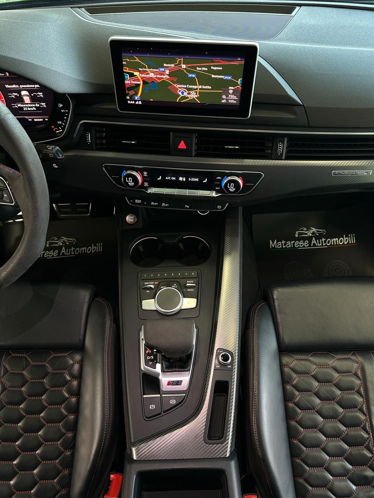 Audi RS4 2.9cc 450cv SediliMassaggianti Matrix B&O Radar TagliandiAudi WRAPPING