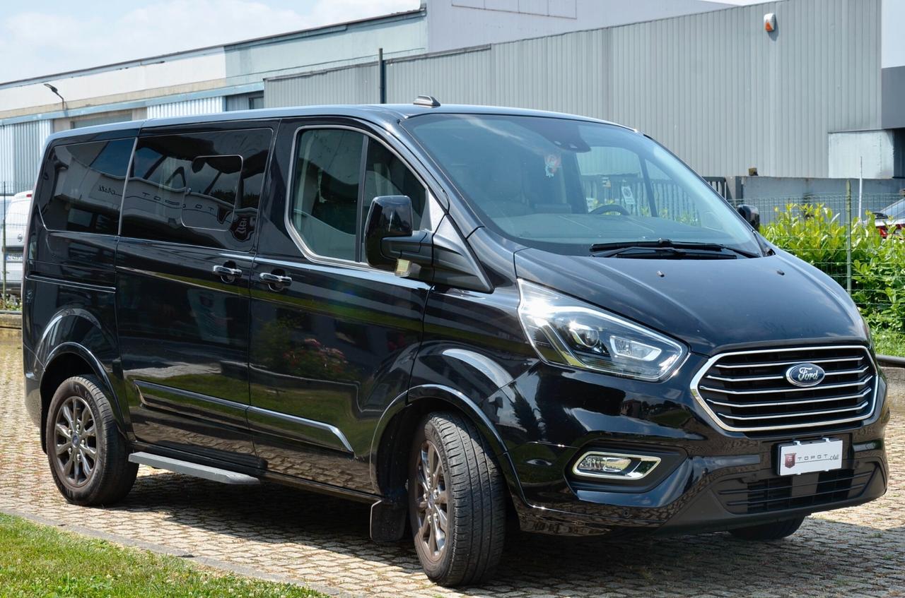 FORD TOURNEO CUSTOM 2.0 ECOBLUE TITANIUM X 185cv AUTO, 8 POSTI, UFF ITALIANA, SERVICE UFF FORD, EURO 6D, RETROCAMERA, APPLE ANDROID, PERMUTE