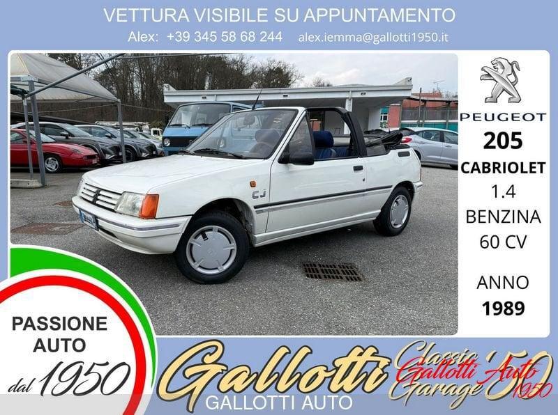 Peugeot 205 CABRIOLET 1.4 benzina 60cv
