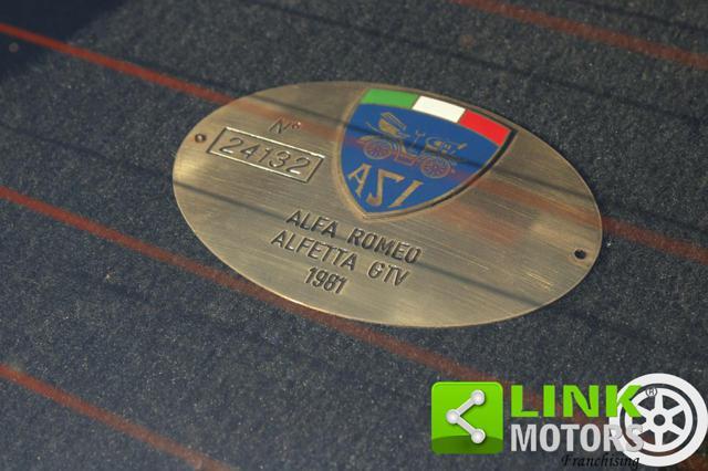 ALFA ROMEO Alfetta GTV 2.0 130 CV Coupè TARGA ORO ASI