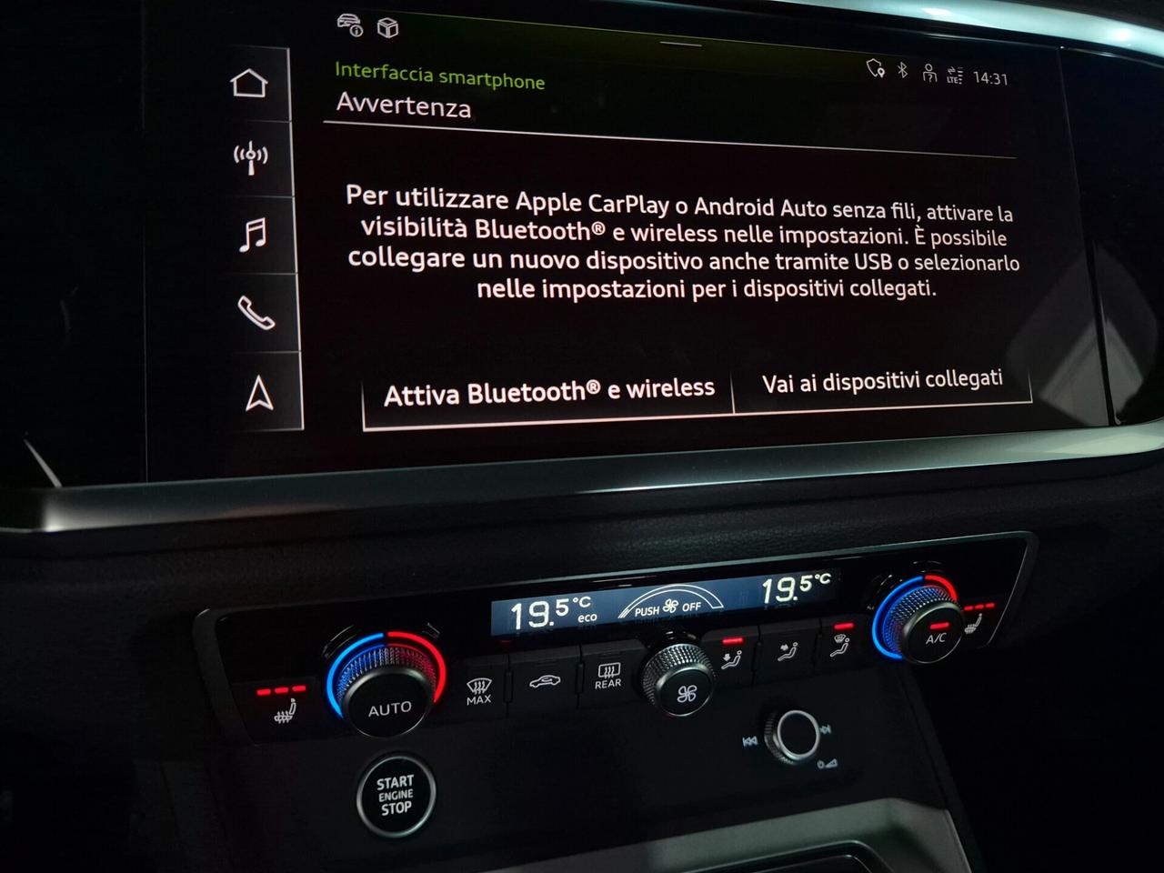 Audi Q3 SPB 1.5 TFSI S LINE S-TRONIC LED NAVI BLACK PACK APPLE CAR PLAY/ANDROID AUTO C.18" ACC SED. SPORT RISC. VIRTUAL COCKPIT