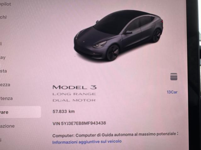 TESLA Model 3 LONG RANGE DUAL MOTOR AWD+AUTOPILOT