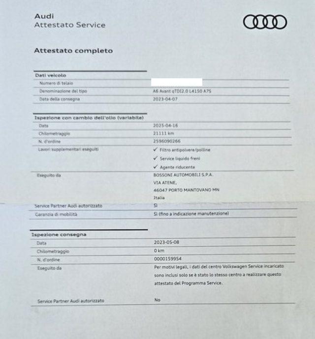 AUDI A6 Avant 40 2.0 TDI quattro S tronic Business Sport