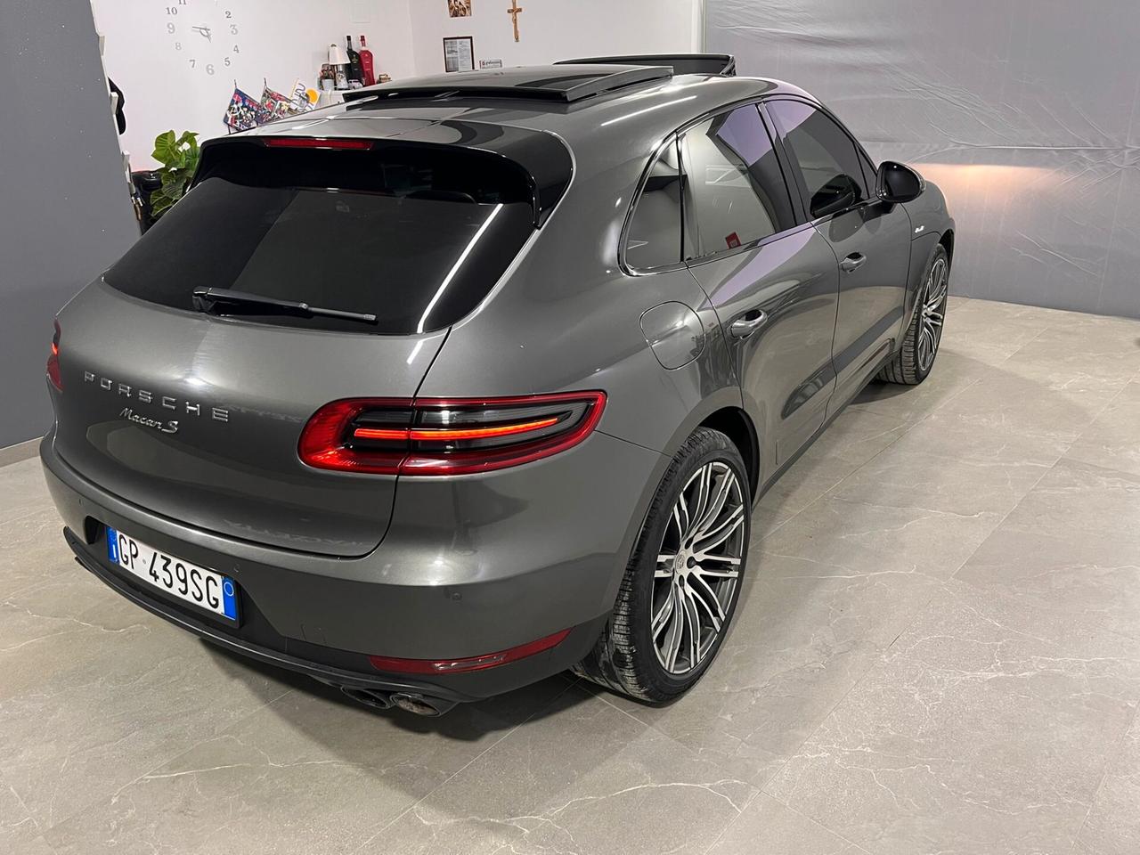 Porsche Macan 3.0 S Diesel tetto panoramico gangio traino