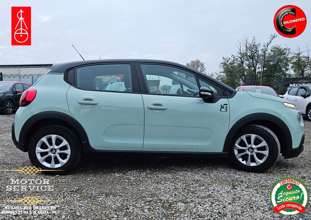 Citroen C3 VERDE TIFFANY 1.2 BENZ DA 89€ MESE