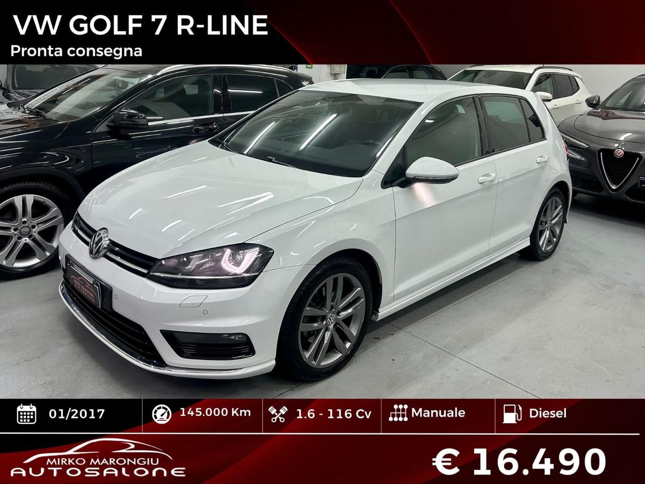 Volkswagen GOLF 7 R LINE FULL finanziabile