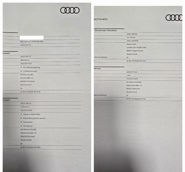AUDI RS3 SPB 2.5 TFSI QUATTRO S TRONIC - PERMUTE