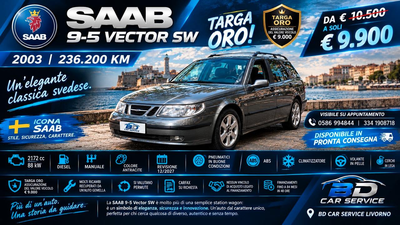 Saab 9-5 2.2 turbodiesel TiD S.W. Vector