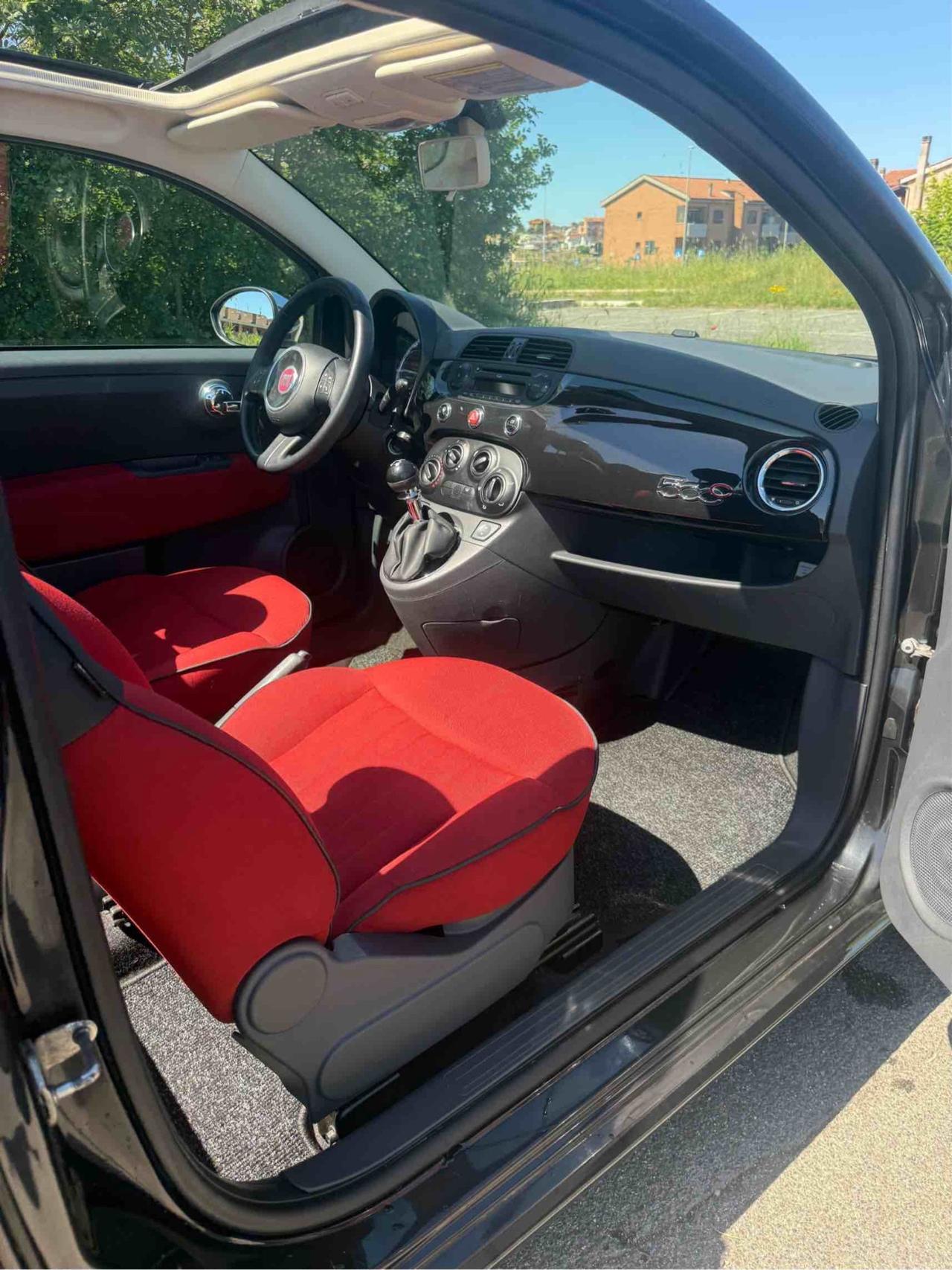 FIAT 500 cabrio 90000km originali garanzia 12 mesi permute