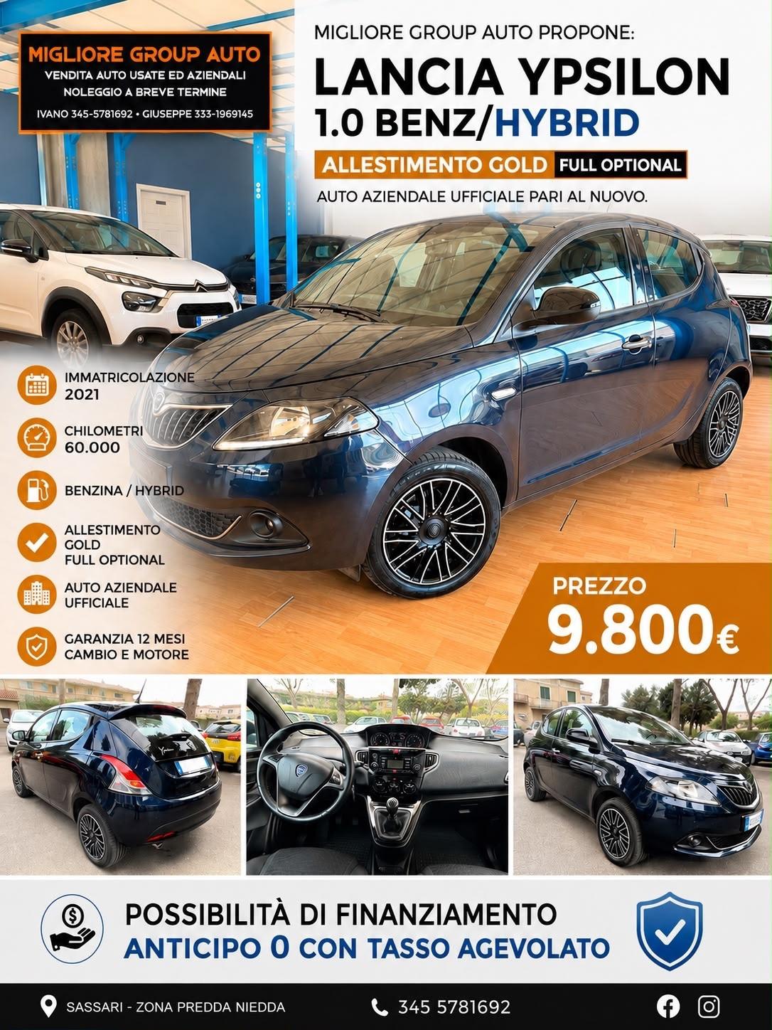 Lancia Ypsilon 1.0 benz/hybrid FULLOPT 2021 60.000km