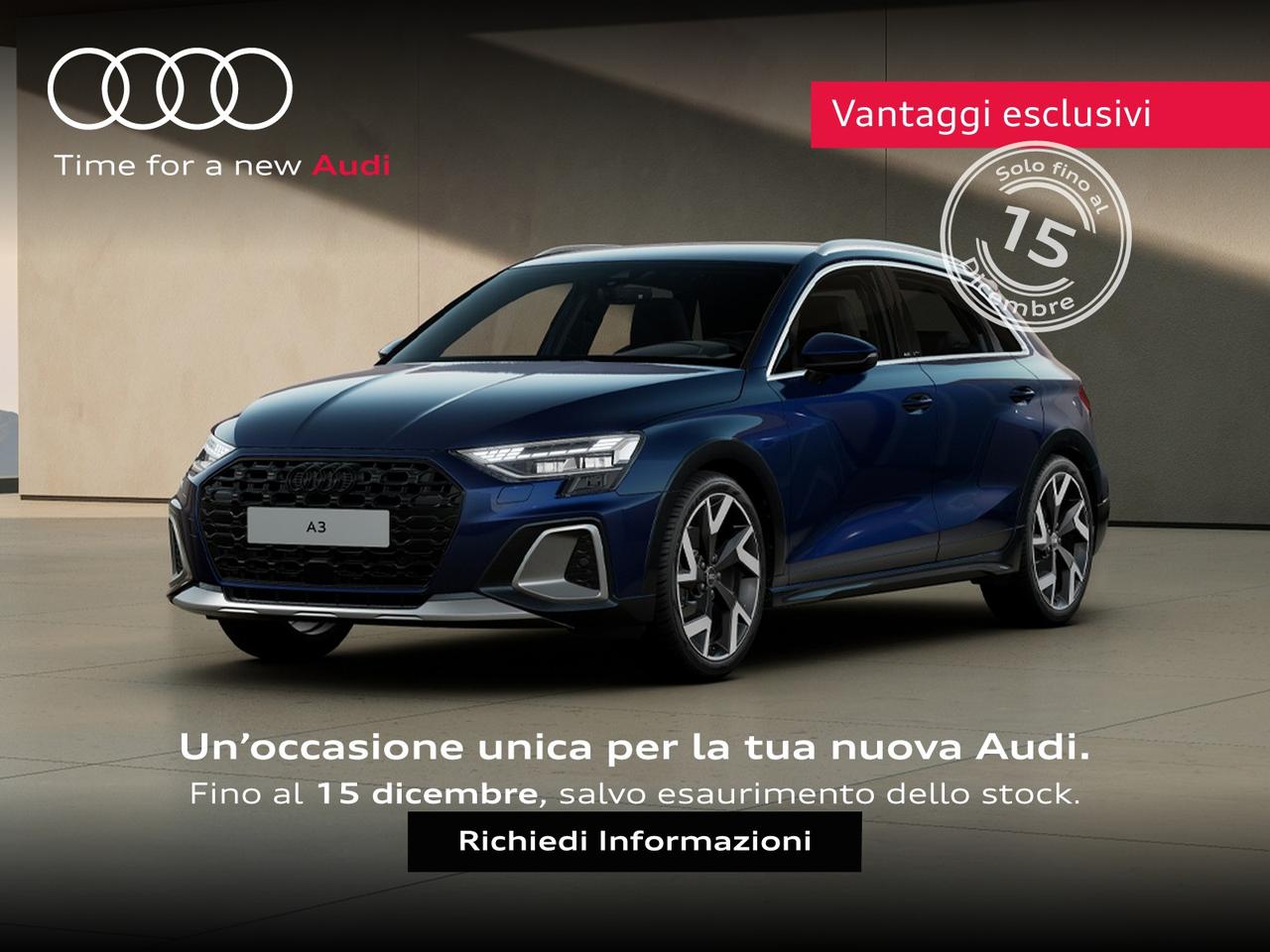 Audi A3 allstreet 2.0 tdi identity contrast 150cv s-tronic