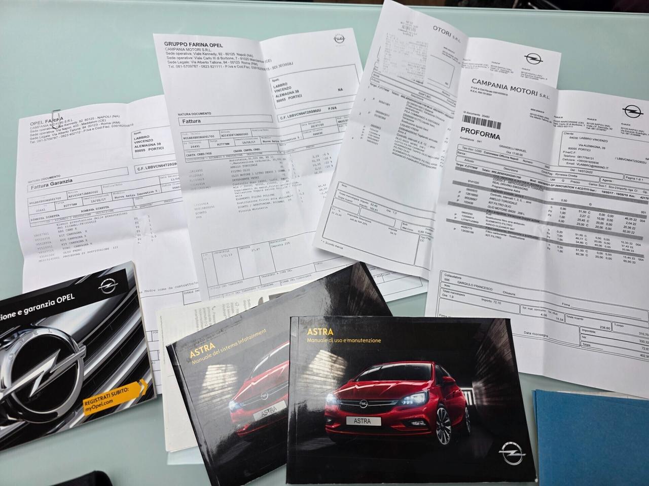 Opel Astra 1.6 CDTi 110cv 1 PROPRIETARIO 2017