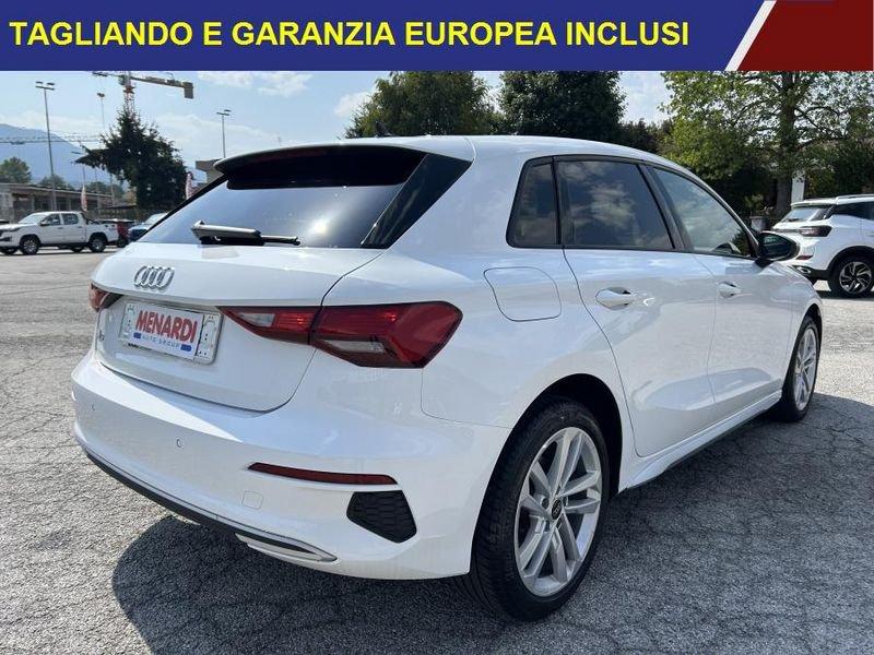 Audi A3 SPB 35 TFSI 150CV Sport Advanced PARI AL NUOVO