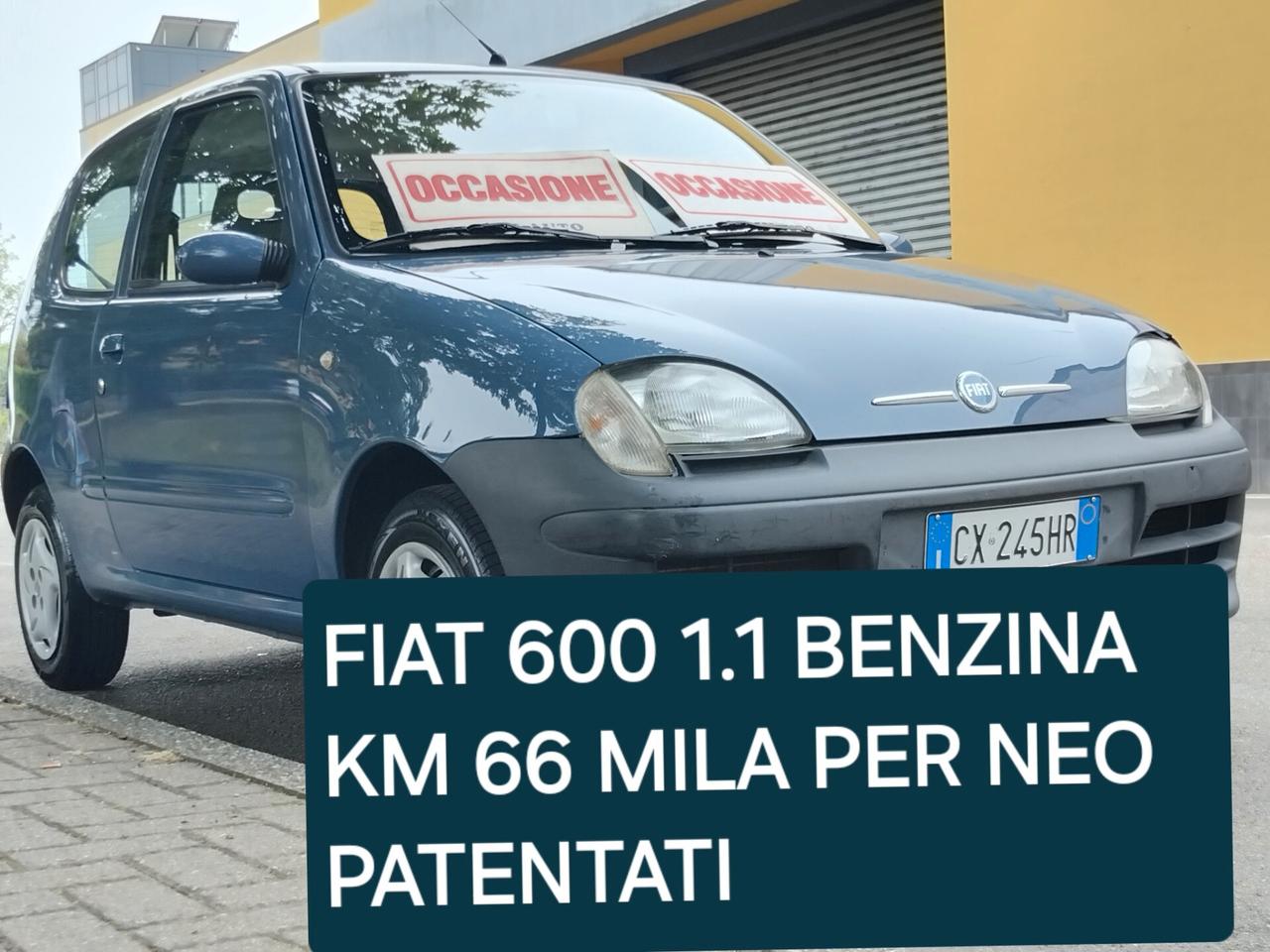 Fiat 600 1.1 Active IDEALE X NEO PATENTATI KM 66 MILA