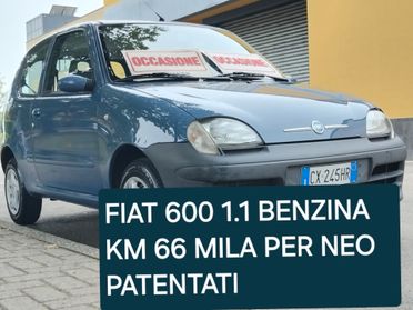 Fiat 600 1.1 Active IDEALE X NEO PATENTATI KM 66 MILA