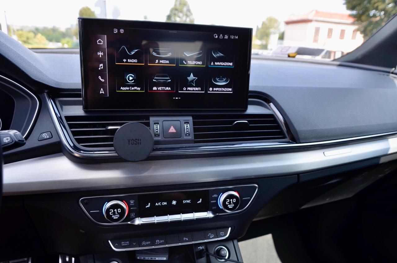 AUDI Q5 SPORTBACK 40 2.0 TDI MHEV MILD HYBRID S LINE INT+EXT QUATTRO 204cv S-TRONIC, EURO 6D, UFF ITALIANA, SERVICE AUDI, FULL LED, RETROCAMERA, PERMUTE