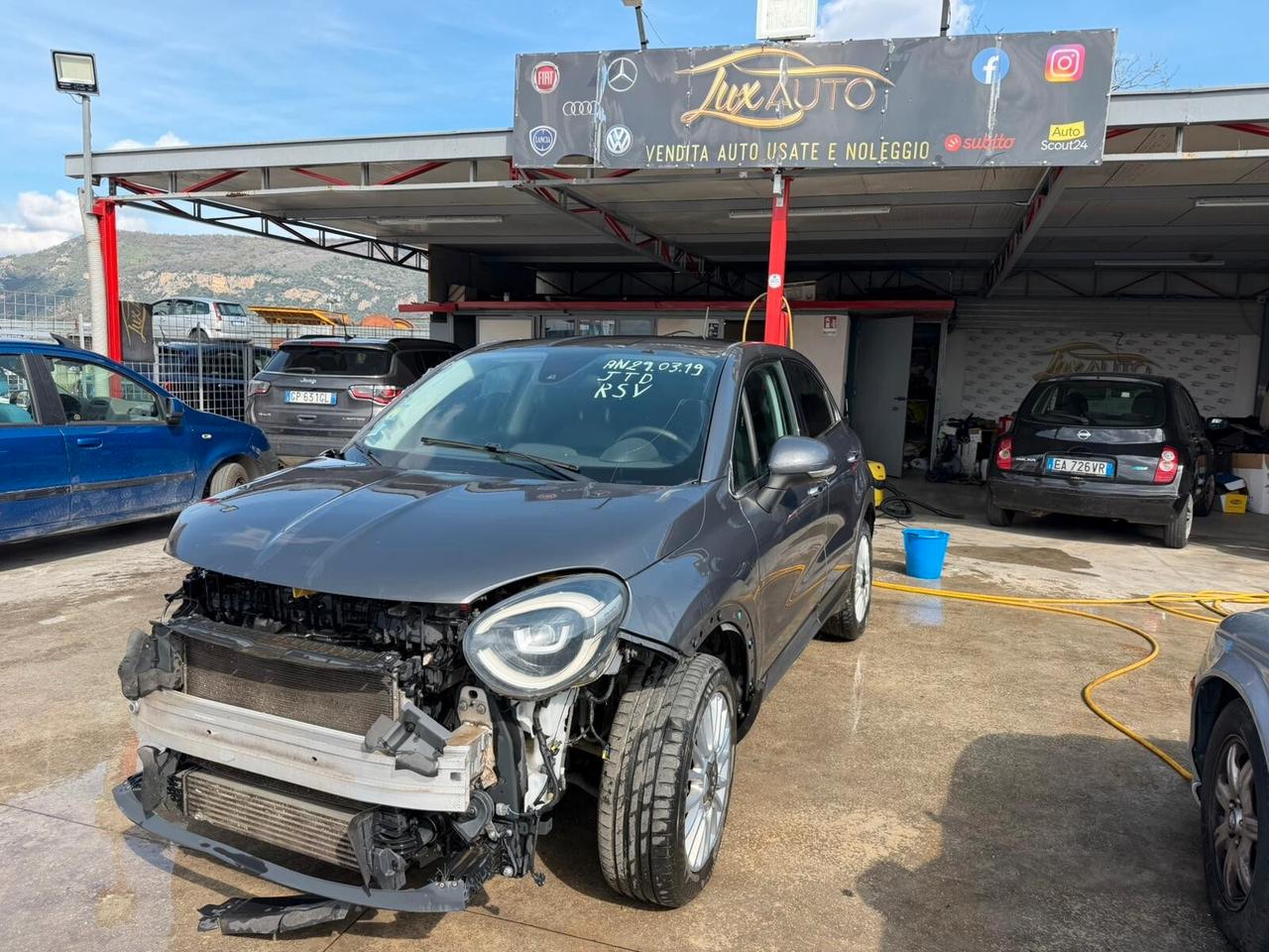 Fiat 500X 1.6 diesel sinistrato - 2019