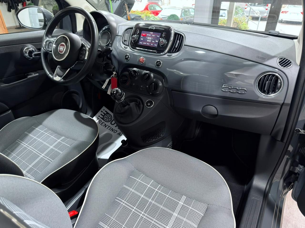FIAT 500 1.2 69CV TETTO PANORAMICO - NEOPATENTATI