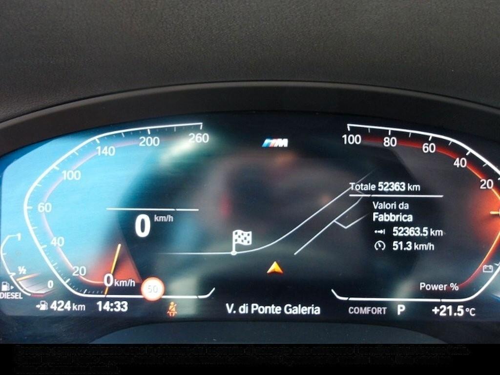 BMW X3 18D 150CV STEPTRONIC 48V S-DRIVE MSPORT ( FARI LED - BMW DIGITAL COCKPIT - PELLE - CLIMA TRIZONA - NAVI - MIRROR - PARK ASSISTANT - CERCHI 18 )