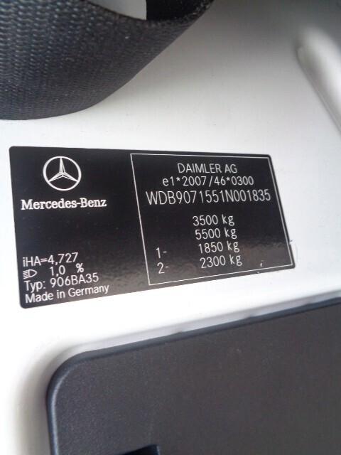 Mercedes-benz Sprinter F32/30 214 CDI FWD TN Furgone ruote gemellate