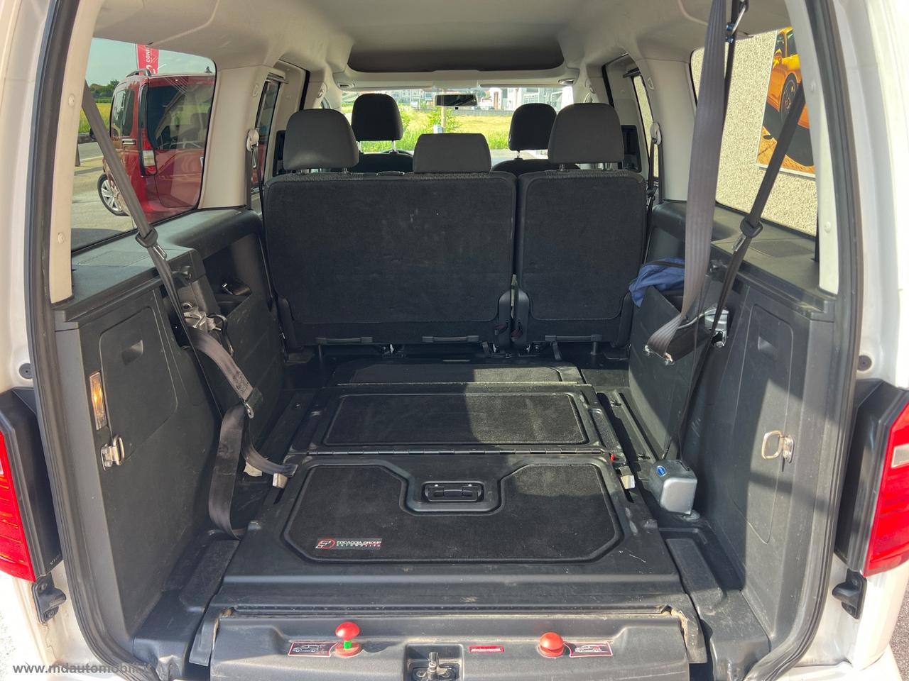 VOLKSWAGEN Caddy 2.0 TDI 102CV Kombi Maxi PASSO LUNGO 5 POSTI PEDANA POSTERIORE
