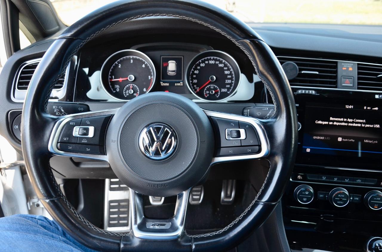 VOLKSWAGEN GOLF 5p 1.6 TDI R-LINE 115cv MANUALE, UNICOPROPRIETARIO, EURO 6B, UFF ITALIANA, FULL LED, APPLE ANDROID, PERMUTE