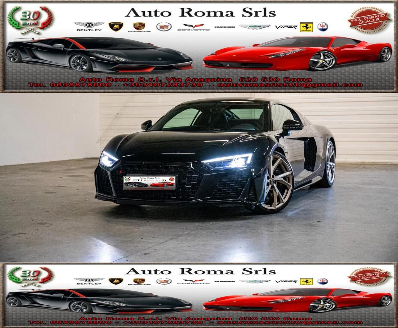 Audi R8 Coupé V10 quattro S tronic RWD performance camera Led nappa