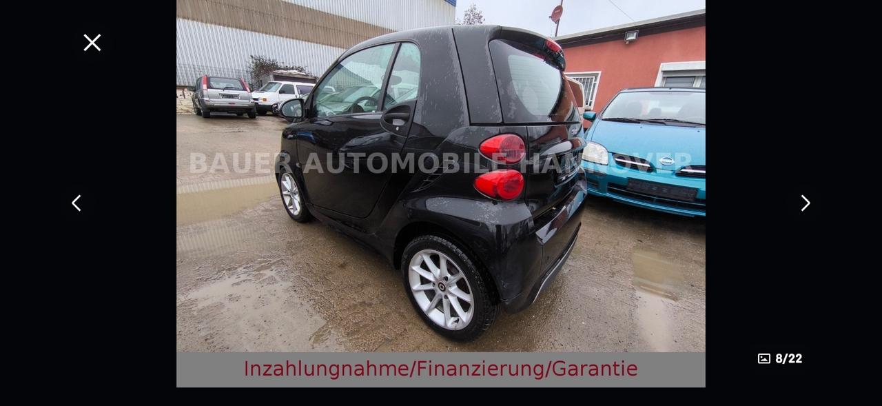 Smart ForTwo 1000 52 kW coupé passion
