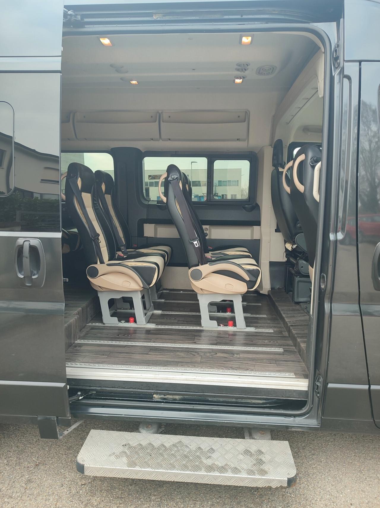 FIAT DUCATO 2018 A METANO 9POSTI PEDANA DISABILI EURO6D NUOVO