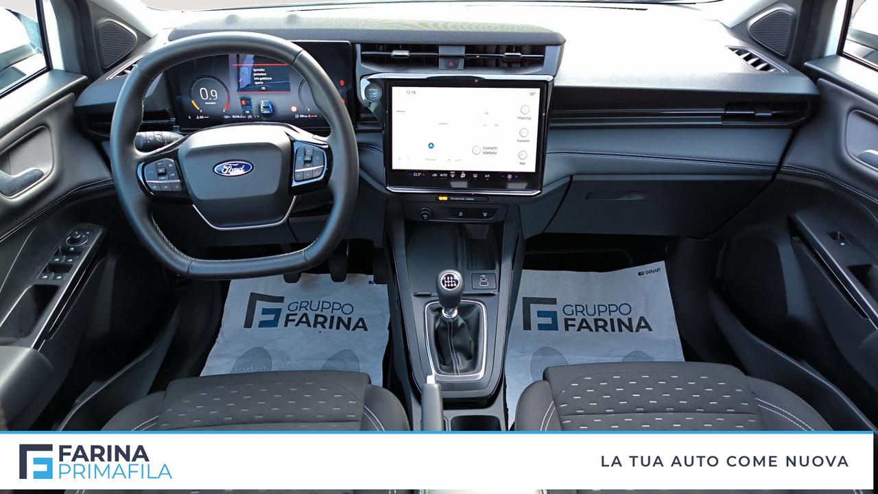 FORD Puma Titanium 1.0 EcoBoost Hybrid 125CVTrasmissione manuale a 6 rapporti Trazione anteriore