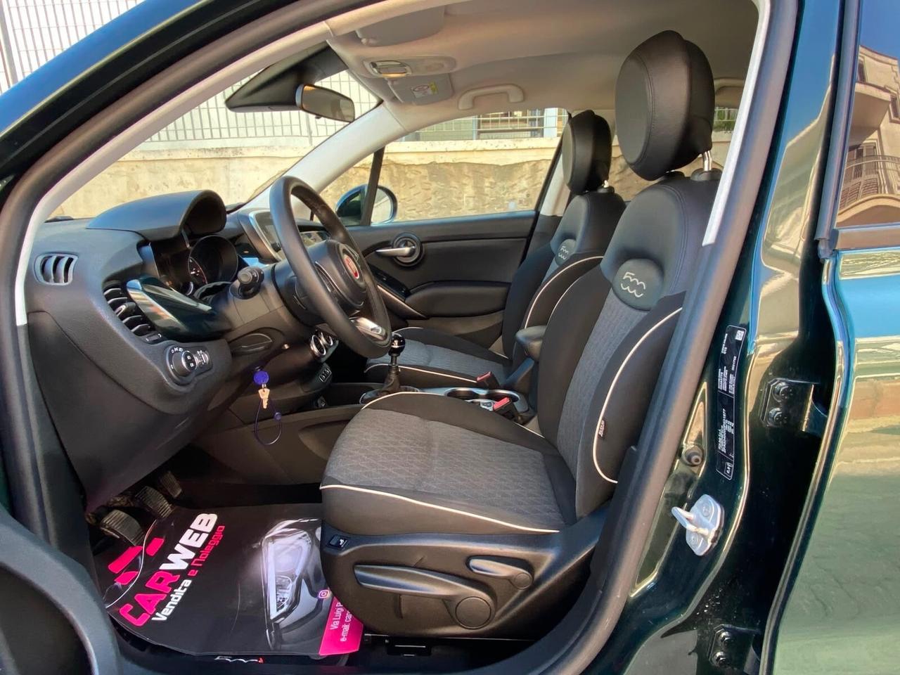 FIAT 500X CROSS 1.3Mjt 95CV Led Navy CAM 2019