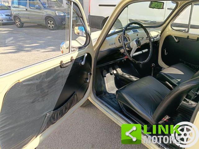 FIAT 600 D FANALONA LIBRETTO E TARGHE ORIGINALI
