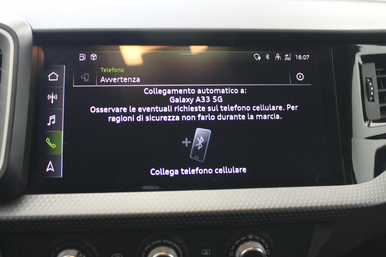 Audi A1 Sportback 30 1.0 Tfsi Ambiente 110 Cv. S-Tronic