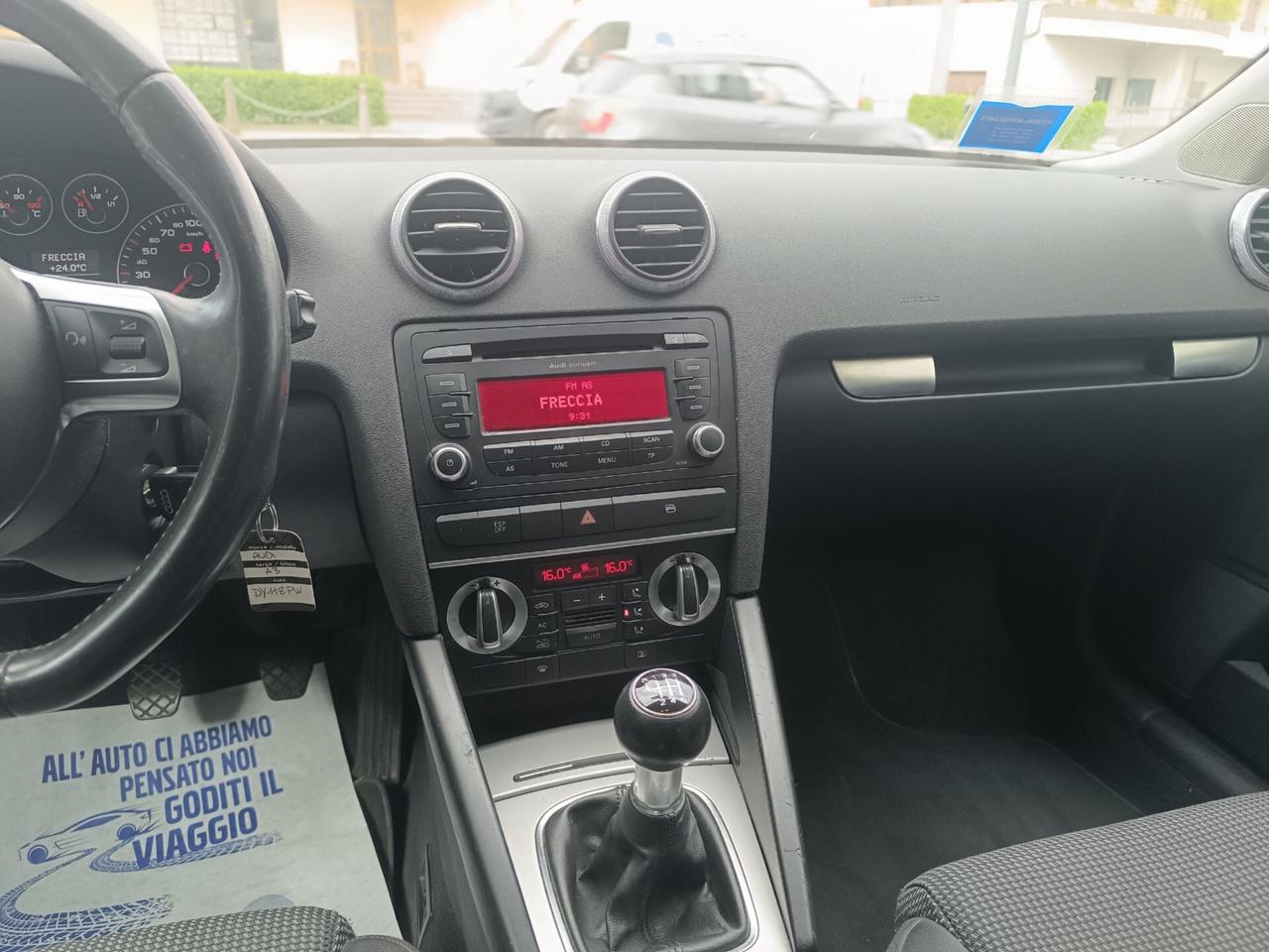 Audi A3 SPB 2.0 TDI Ambition EURO 5 KM CERTIFICATI