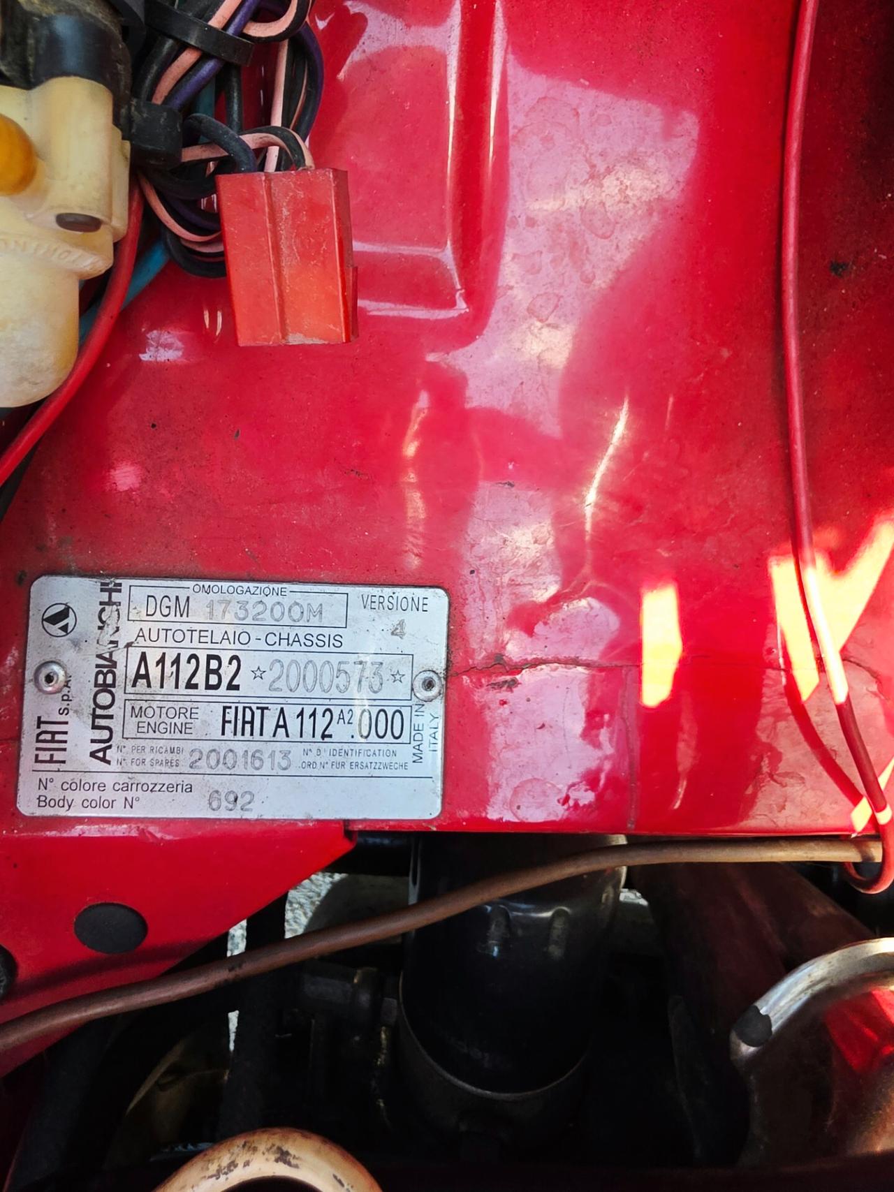 Autobianchi A 112 Abarth 70 HP 27.000 KM ASI