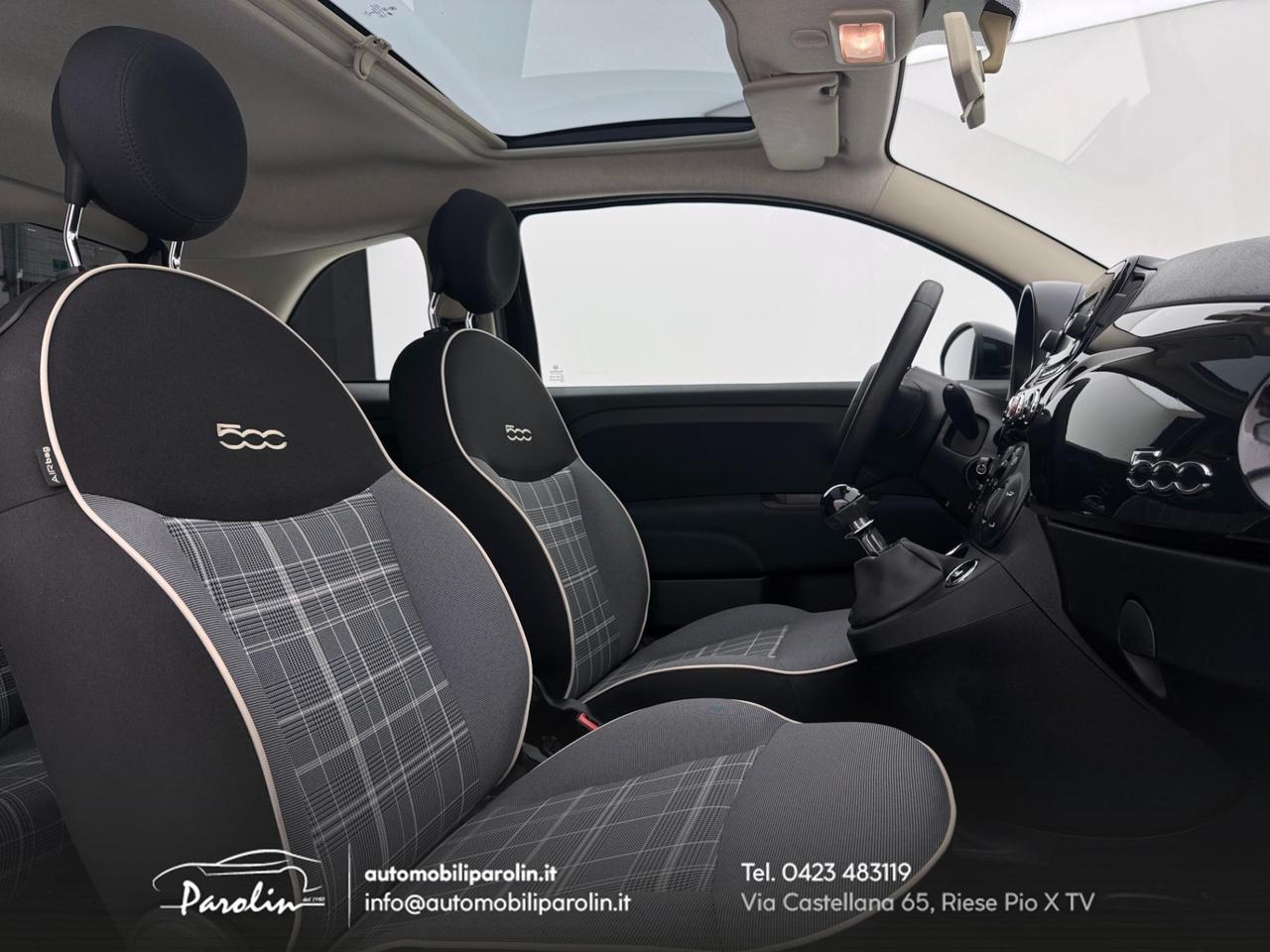 FIAT 500 1.2 S&S Lounge Tetto-Sensori-Ruotino