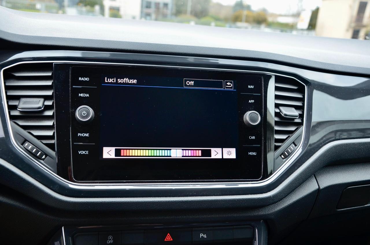 VOLKSWAGEN T-ROC 2.0 TDI R-LINE 4MOTION 150cv DSG, UFF ITALIANA, SERVICE VW, FULL LED, NAVI, LUCI AMBIENTE, 19", PERMUTE